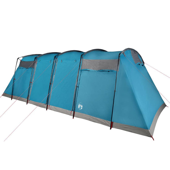 Waterproof Family Tunnel Tent in Blue (10 persons) - Little and Giant Explorers vidaXL