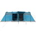 Waterproof Family Tunnel Tent in Blue (10 persons) - Little and Giant Explorers vidaXL