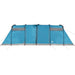 Waterproof Family Tunnel Tent in Blue (10 persons) - Little and Giant Explorers vidaXL