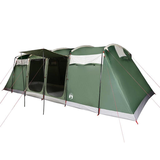 Waterproof Family Tunnel Tent in Green (10 persons) - Little and Giant Explorers vidaXL