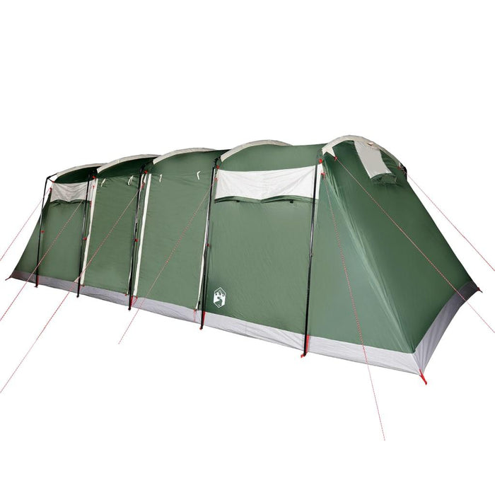 Waterproof Family Tunnel Tent in Green (10 persons) - Little and Giant Explorers vidaXL