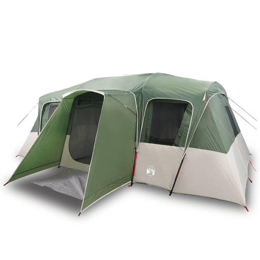 Waterproof Family Tunnel Tent in Green (16 persons) - Little and Giant Explorers vidaXL