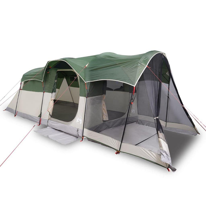 Waterproof Family Tunnel Tent in Green (8 persons) - Little and Giant Explorers vidaXL