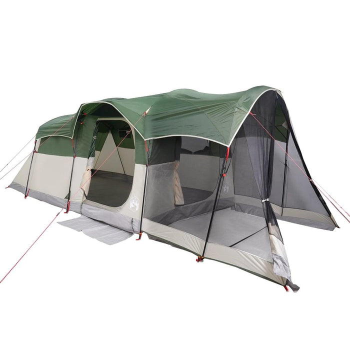 Waterproof Family Tunnel Tent in Green (8 persons) - Little and Giant Explorers vidaXL