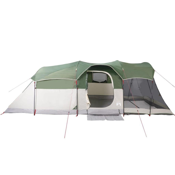 Waterproof Family Tunnel Tent in Green (8 persons) - Little and Giant Explorers vidaXL