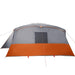 Waterproof Family Tunnel Tent in Orange and Grey (16 persons) - Little and Giant Explorers vidaXL