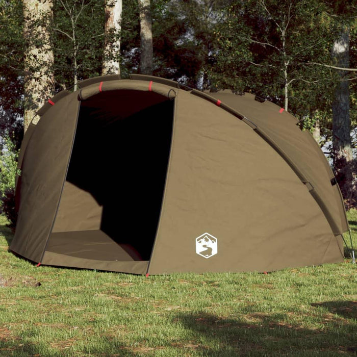 Waterproof Fishing Tent in Olive Green (5 persons) - Little and Giant Explorers vidaXL