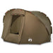 Waterproof Fishing Tent in Olive Green (5 persons) - Little and Giant Explorers vidaXL