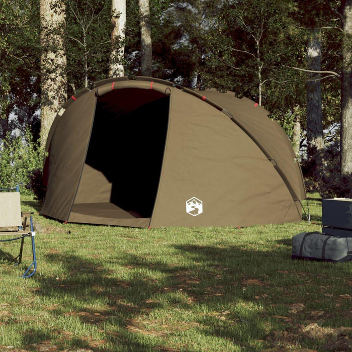 Waterproof Fishing Tent in Olive Green (5 persons) - Little and Giant Explorers vidaXL