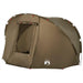 Waterproof Fishing Tent in Olive Green (5 persons) - Little and Giant Explorers vidaXL