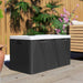 Waterproof Outdoor Storage Box with Lockable Lid in Black 380 L - Little and Giant Explorers Outsunny