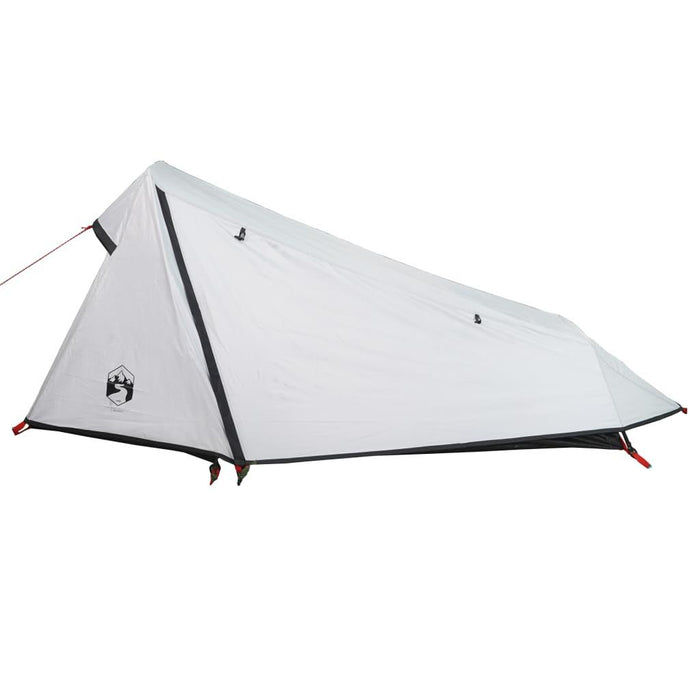 Waterproof White Blackout Tunnel Camping Tent (1 person) - Little and Giant Explorers vidaXL