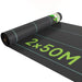 Weed Control Fabric Roll – 100 × 2m | Breathable PP Garden Membrane OUTSUNNY - Little and Giant Explorers Outsunny