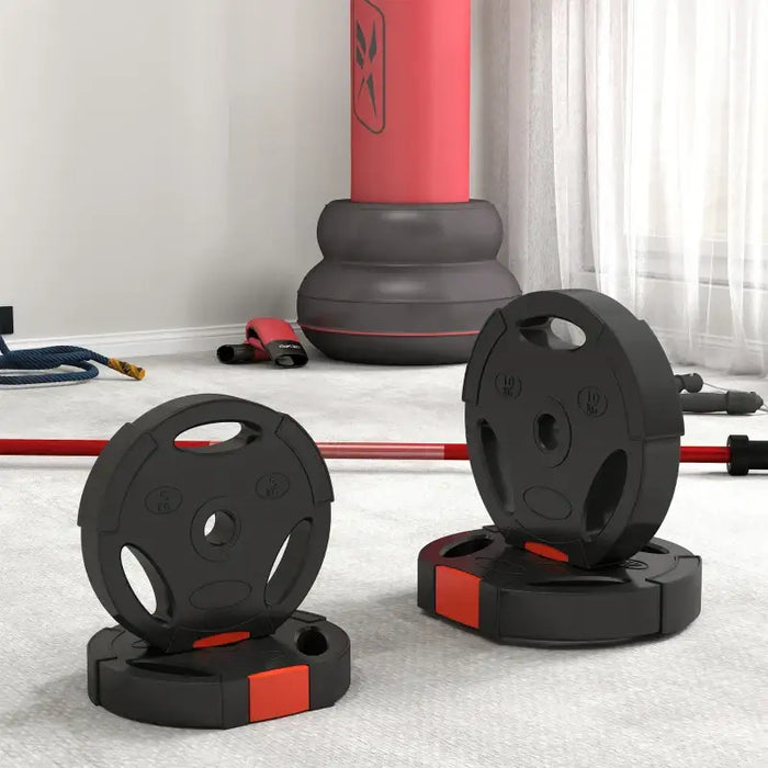 Weight Plate Set | 2 x 10kg and 2 x 5kg Standard Plates SPORTNOW - Little and Giant Explorers SPORTNOW