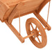 Wheelbarrow Planter in Solid Wood Fir (128 x 45.5 x 43cm) - Little and Giant Explorers vidaXL