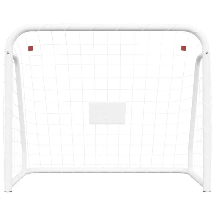 Football Goal with Net in White (214 x 75 x 152cm) - Little and Giant Explorers vidaXL