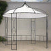 White Gazebo (300 x 290cm) - Little and Giant Explorers vidaXL