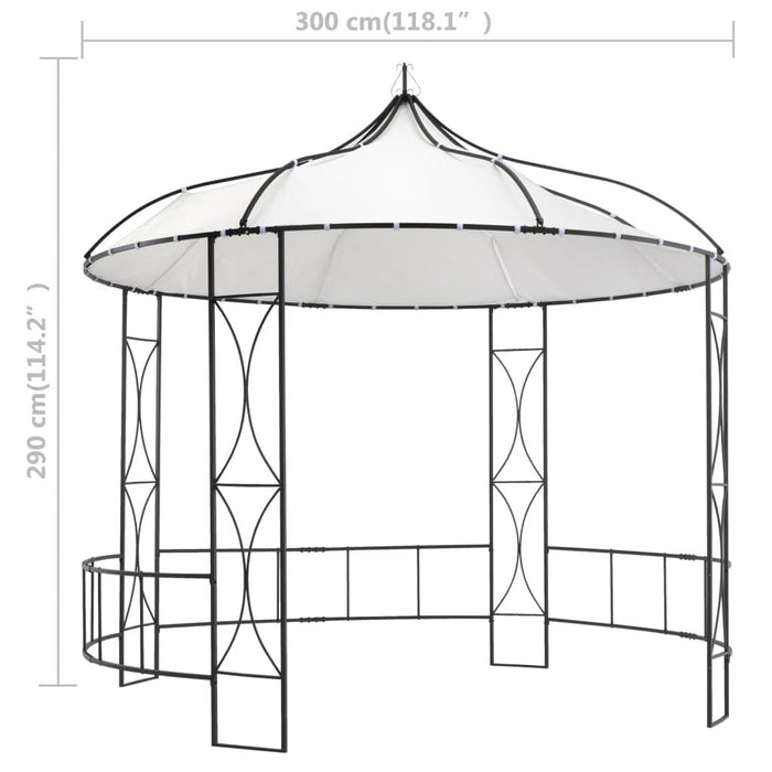 White Gazebo (300 x 290cm) - Little and Giant Explorers vidaXL