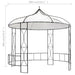 White Gazebo (300 x 290cm) - Little and Giant Explorers vidaXL