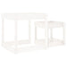 2 Sand Tables in White and Solid Wood Pine - Little and Giant Explorers vidaXL
