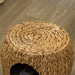 Wicker Cat Bed Stool with Washable Cushion - Little and Giant Explorers PawHut