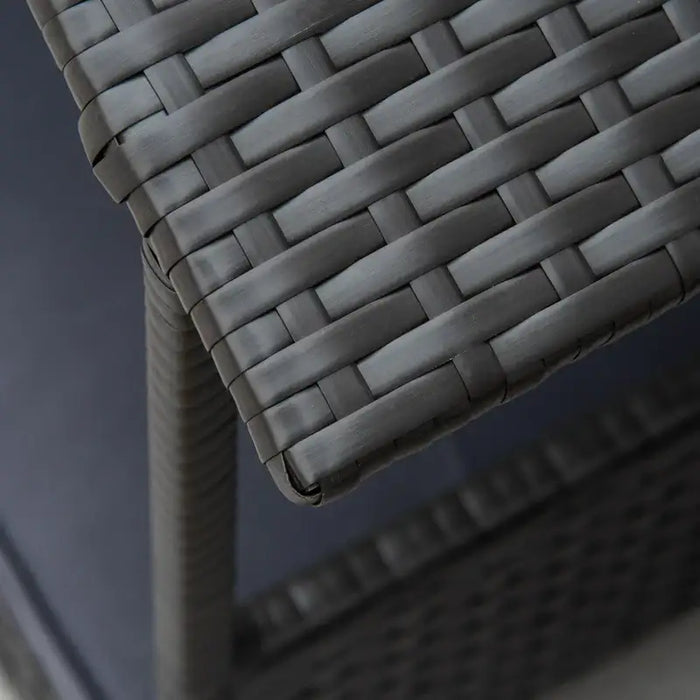 Wicker Dog Basket with Canopy | Outdoor Rattan Raised Pet Bed - Up to 15kg PAWHUT - Little and Giant Explorers PawHut