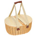 Wicker Picnic Basket for 2 with Pine Wood Lid - Little and Giant Explorers Outsunny