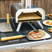 Portable Wood Pellet Pizza Oven with Pizza Stone and Peel - Little and Giant Explorers Outsunny