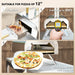 Portable Wood Pellet Pizza Oven with Pizza Stone and Peel - Little and Giant Explorers Outsunny
