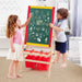 Wooden 3-in-1 Kids Art Easel | Chalkboard, Whiteboard and Paper Roll COSTWAY - Little and Giant Explorers Costway