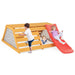 Wooden 5-in-1 Climbing Playset – Montessori Jungle Gym | Slide, Climbing Wall and Rope Climber COSTWAY - Little and Giant Explorers Costway