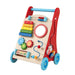 Wooden Activity Walker for Toddlers with Mirror and Wheels - Little and Giant Explorers Costway