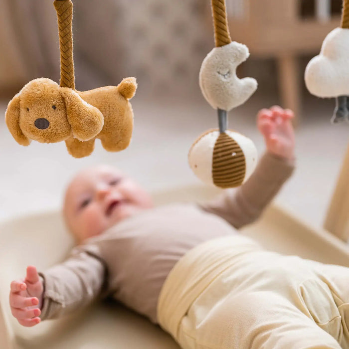 Wooden Baby Play Arch - 3 Soft Hanging Toys | Neutral Scandi-Inspired Design NATTOU - Little and Giant Explorers Nattou