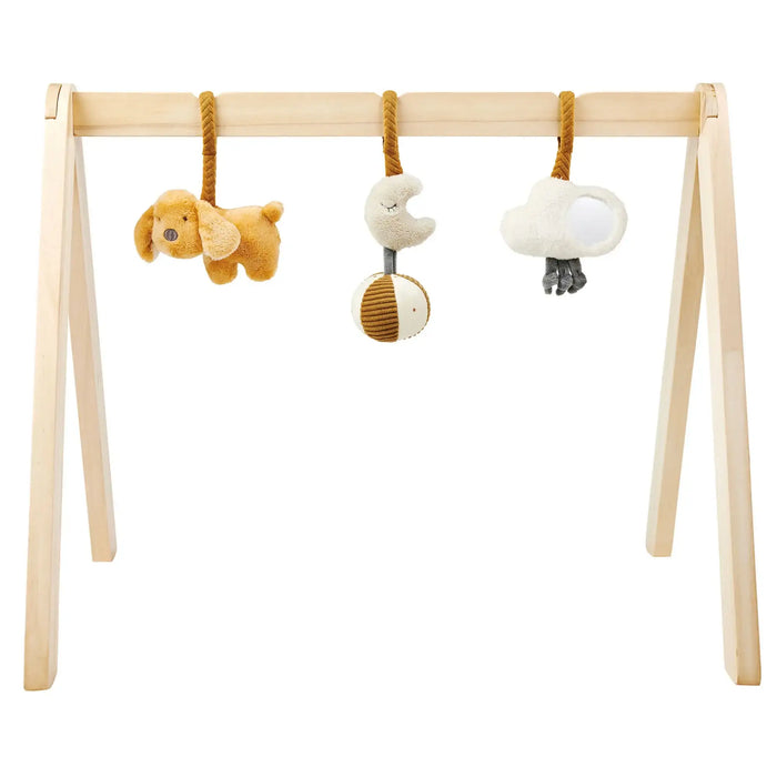 Wooden Baby Play Arch - 3 Soft Hanging Toys | Neutral Scandi-Inspired Design NATTOU - Little and Giant Explorers Nattou