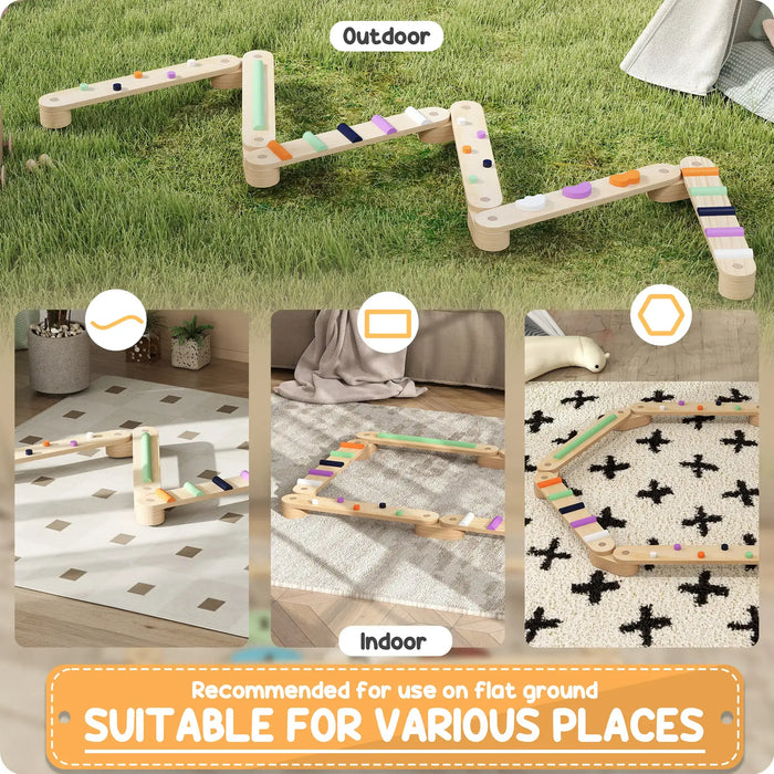 Kids Balance Beam | Configurable Sensory Path - Little and Giant Explorers AIYAPLAY