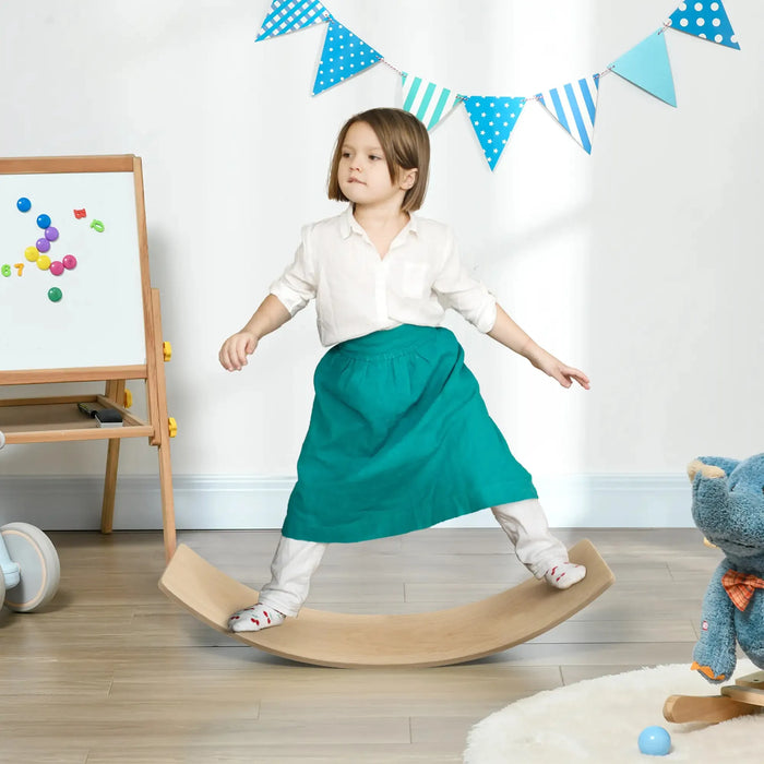 Wooden Balance Board in Natural - Little and Giant Explorers AIYAPLAY