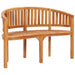 Banana Bench in Solid Teak Wood 120cm - Little and Giant Explorers vidaXL