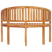 Banana Bench in Solid Teak Wood 120cm - Little and Giant Explorers vidaXL