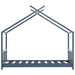 Kids Bed Frame in Grey and Solid Pine Wood (70 x 140cm) - Little and Giant Explorers vidaXL