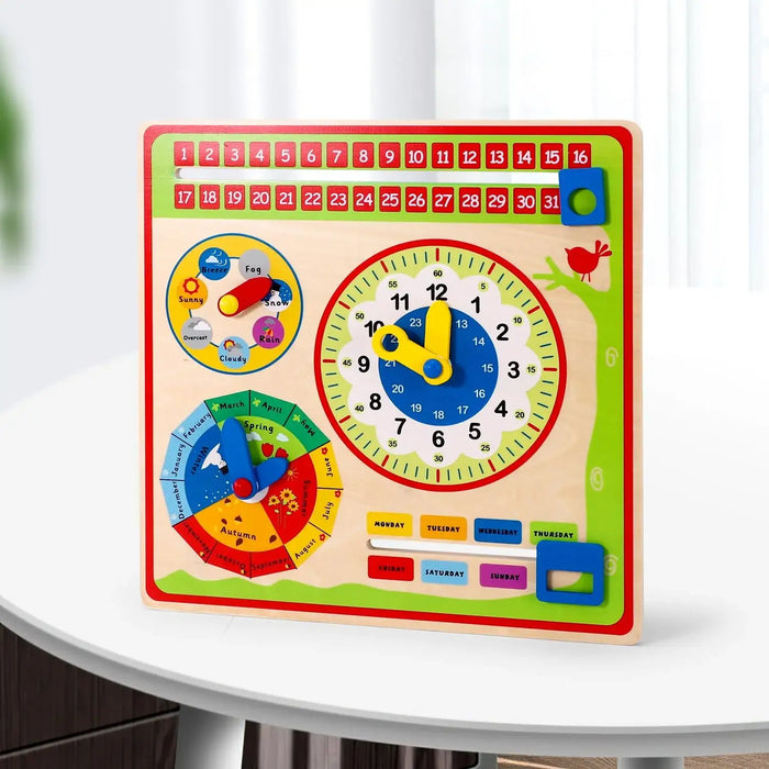 Wooden Calendar – Educational Wall Mount Learning Toy | Dates, Seasons, Time and Weather SOKA® - Little and Giant Explorers SOKA Play Imagine Learn