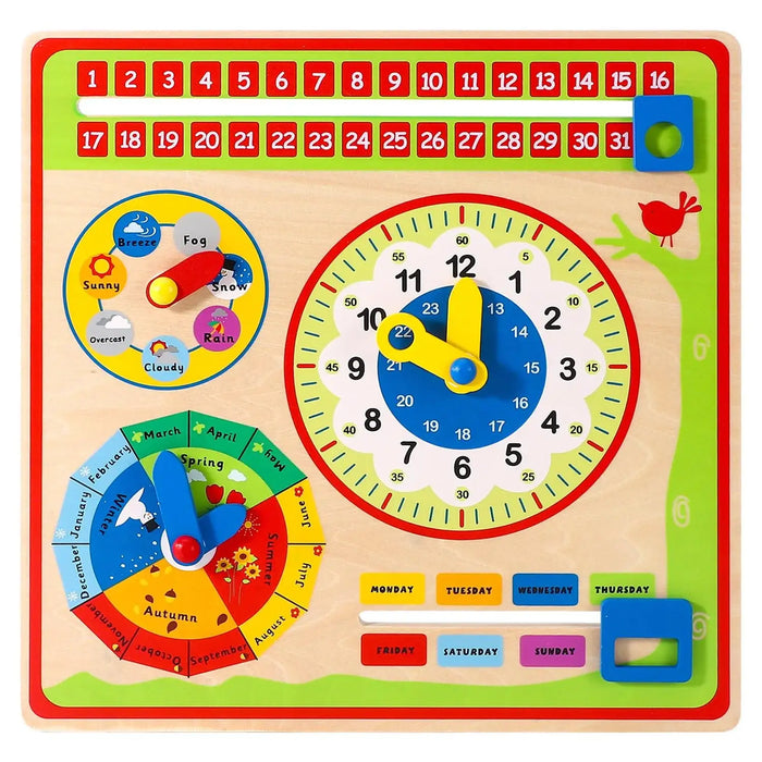 Wooden Calendar – Educational Wall Mount Learning Toy | Dates, Seasons, Time and Weather SOKA® - Little and Giant Explorers SOKA Play Imagine Learn
