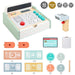 Wooden Cash Register Playset | Pretend Play Toy with Notes Coins Scanner and Credit Card SOKA® - Little and Giant Explorers SOKA Play Imagine Learn