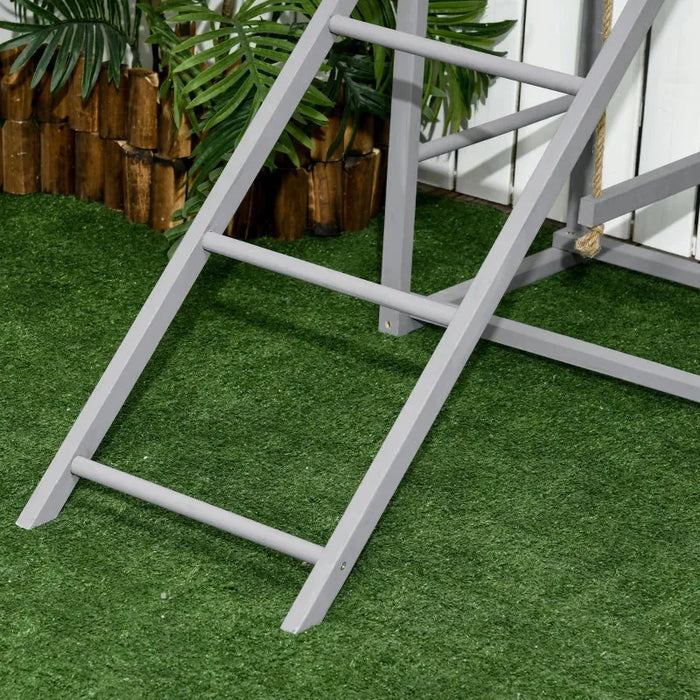 Wooden Chicken Activity Centre | Double Swing, Ladder and Perches 3–4 Chickens PAWHUT - Little and Giant Explorers PawHut