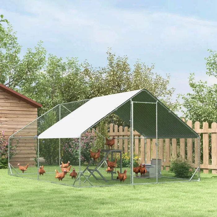 Wooden Chicken Activity Centre | Hen Swing, Perches and Platform PAWHUT - Little and Giant Explorers PawHut