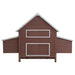 Wooden Chicken Coop in Brown (157 x 97 x 110cm) - Little and Giant Explorers vidaXL