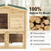 Wooden Chicken Coop | Double Storey Hutch with Ramp and Lockable Door COSTWAY - Little and Giant Explorers Costway