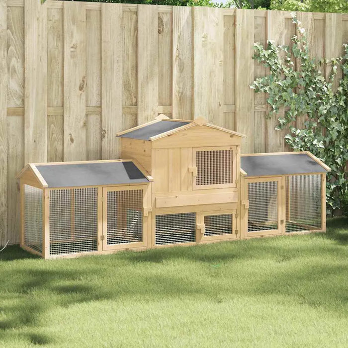 Wooden Chicken Coop – Solid Pine and Engineered Wood | Modern Garden Hen House VIDAXL - Little and Giant Explorers vidaXL