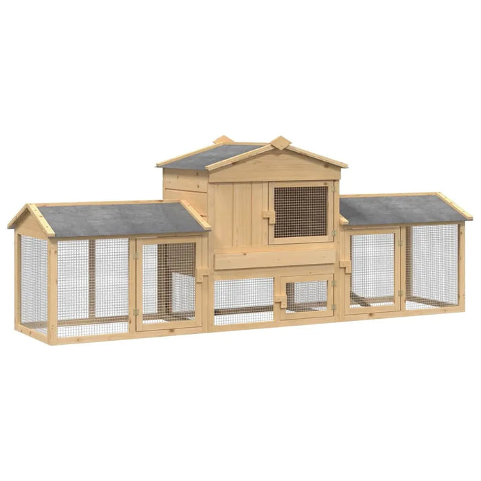 Wooden Chicken Coop – Solid Pine and Engineered Wood | Modern Garden Hen House VIDAXL - Little and Giant Explorers vidaXL