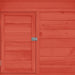 Chicken Coop in Red and White and Solid Firwood (152 x 96 x 110cm) - Little and Giant Explorers vidaXL