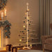 Wooden Christmas Tree 180cm - Solid Pine and Bamboo | Space-Saving DIY Design VIDAXL - Little and Giant Explorers vidaXL